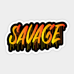 Savage gold Sticker